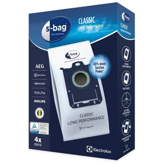 Мешки для пылесоса Electrolux E 201S S-bag Classic LongPerformance 4штх3.5 синт 900168458