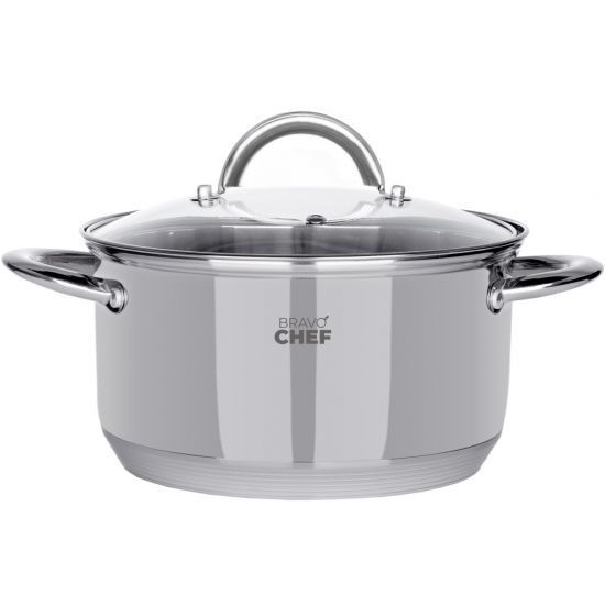 Кастрюля Bravo Chef 20 см (3.6 л) с крышкой BC-2001-20P