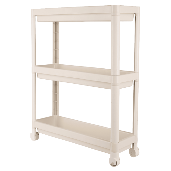 Етажерка 3-х ярусна Violet House 6015 Long Shelf 3 WHITE 54х18х67 см
