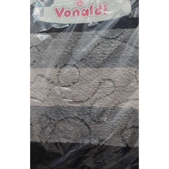 Набор ковриков для ванной Vonaldi Standart 11304 (2270), чёрно-серый (50×80 см + 50×40 см)