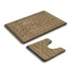 Набор ковриков для ванной Vonaldi Standart 00184 (0094), коричневый (60×100 см + 60×50 см)