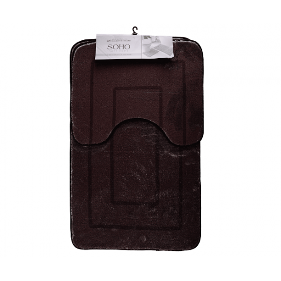 Набір килимків для ванної 50*40см 50*80см Soho Brown