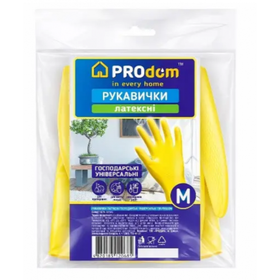 Резиновые перчатки PROdom M (арт. 30021)