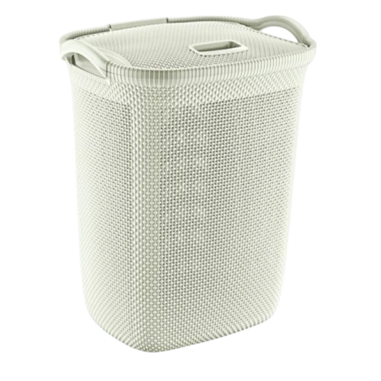 Кошик з кришкою 63л Honeycomb бежевий OZER-N-008