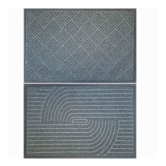 Килимок придверний Grass 60*90см з тисненням Grey+light grey 67056