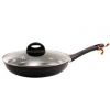 QD-F0326 B-L Сковорідка 26см антипр.покриття скл.кришка Мармур