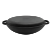 Каструля WOK чавунна 5,5л 300*130мм кришка-сковорідка 3013W-KS