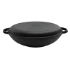Каструля WOK чавунна 3,5л 260*120мм кришка-сковорідка 2612W-KS