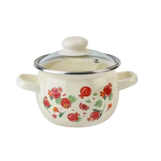 61916/2 Каструля сферична 5,0л Гранат молочний (4шт)