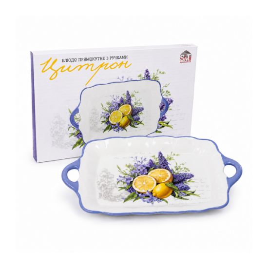 Блюдо прямокутне  700-24-26 розміром 23×14×2 см