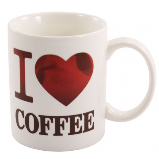 B14 Кружка фарфоровая 320мл Хамелеон Magic Coffee цвет.кор.