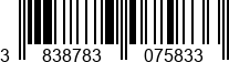 3838783075833