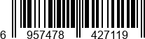 6957478427119